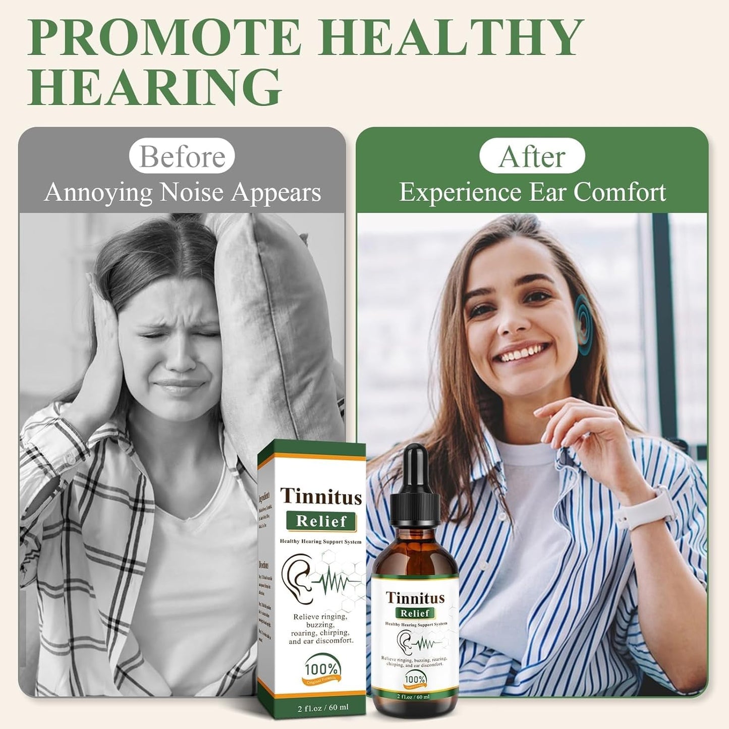 Tinnitus Ear Relief Drops – 60ml
