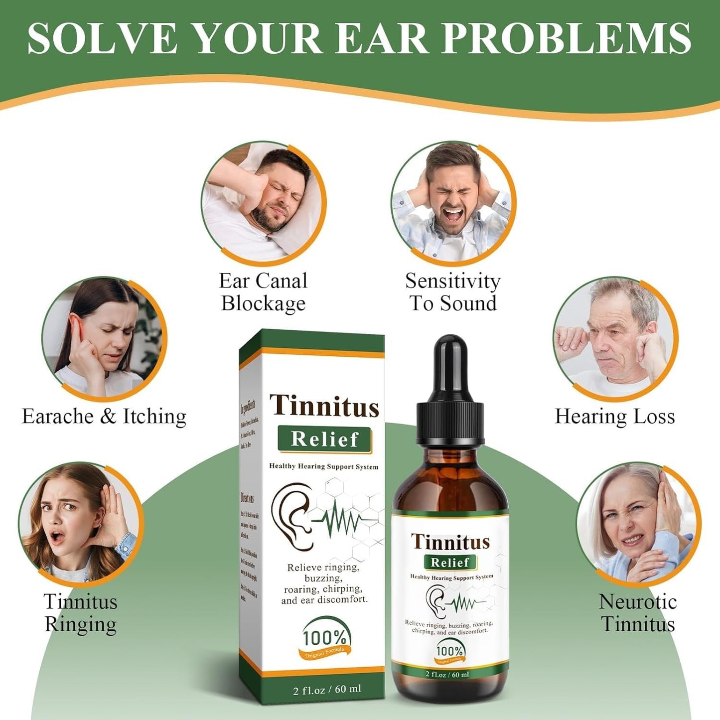 Tinnitus Ear Relief Drops – 60ml